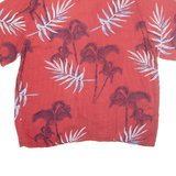 MOST WANTED Mens Hawaiian Shirt Red Floral XL