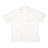 KEY WEST FASHION Mens Hawaiian Shirt White Crazy Pattern XL