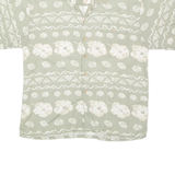 SUMMA Mens Hawaiian Shirt Green Floral XL