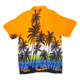 INGEAR Mens Hawaiian Shirt Orange Floral XL