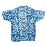 TAGRAG Mens Hawaiian Shirt Blue Crazy Pattern M