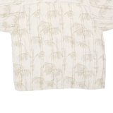 PURITAN Mens Hawaiian Shirt Cream Crazy Pattern XL