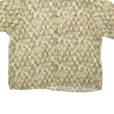 UNITED Mens Shirt Beige Crazy Pattern 2XL