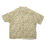 UNITED Mens Shirt Beige Crazy Pattern 2XL