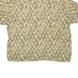 UNITED Mens Shirt Beige Crazy Pattern 2XL