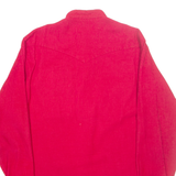 MESQUIT Mens Corduroy Shirt Red Long Sleeve L