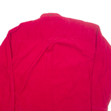 POINTS WEST Mens Corduroy Shirt Red Long Sleeve L