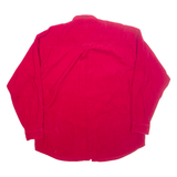 POINTS WEST Mens Corduroy Shirt Red Long Sleeve L