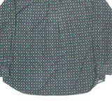CAMBRIDGE CLASSIC Mens Corduroy Shirt Blue Spotted Long Sleeve 2XL