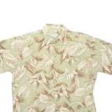 PIERRE CARDIN Mens Hawaiian Shirt Green Floral XL