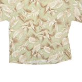 PIERRE CARDIN Mens Hawaiian Shirt Green Floral XL