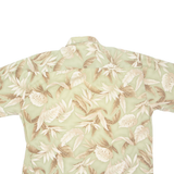 PIERRE CARDIN Mens Hawaiian Shirt Green Floral XL