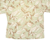 PIERRE CARDIN Mens Hawaiian Shirt Green Floral XL