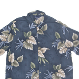 CROFT & BARROW Mens Hawaiian Shirt Blue Floral XL