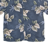 CROFT & BARROW Mens Hawaiian Shirt Blue Floral XL