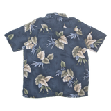 CROFT & BARROW Mens Hawaiian Shirt Blue Floral XL