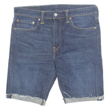 LEVI'S 510 Cut Off Turn Up Mens Denim Shorts Blue M W32