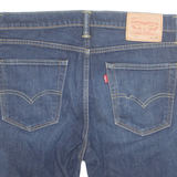 LEVI'S 510 Cut Off Turn Up Mens Denim Shorts Blue M W32