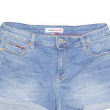 TOMMY JEANS Turn Up Womens Denim Shorts Blue S W28