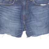 LEVI'S Cut Off 512 Premium E Womens Denim Shorts Blue L W34