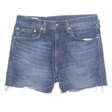 LEVI'S Cut Off 512 Premium E Womens Denim Shorts Blue L W34