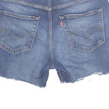 LEVI'S Cut Off 512 Premium E Womens Denim Shorts Blue L W34