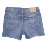LEVI'S Cut Off 512 Premium E Womens Denim Shorts Blue L W34