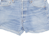 LEVI'S Cut Off 501 Womens Denim Shorts Blue M W32
