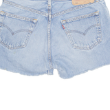 LEVI'S Cut Off 501 Womens Denim Shorts Blue M W32
