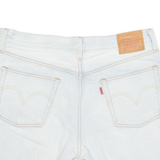 LEVI'S Embroidered Cut Off 501 Big E Womens Denim Shorts Blue M W33