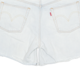 LEVI'S Embroidered Cut Off 501 Big E Womens Denim Shorts Blue M W33