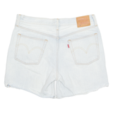 LEVI'S Embroidered Cut Off 501 Big E Womens Denim Shorts Blue M W33