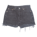 LEVI'S Cut 501 Womens Denim Shorts Black M W30