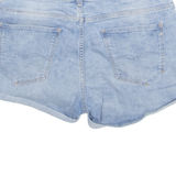 REPLAY Turn Up Womens Denim Shorts Blue M W34