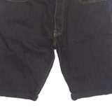 LEVI'S Turn Up 501 Mens Denim Shorts Black M W30