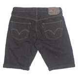 LEVI'S Turn Up 501 Mens Denim Shorts Black M W30