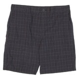 DICKIES Mens Workwear Shorts Grey Check XL W40