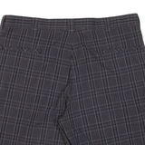 DICKIES Mens Workwear Shorts Grey Check XL W40