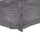 LEVI'S 501 BIG E Womens Denim Shorts Black S W28