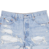 LEVI'S 501 BIG E Womens Denim Shorts Blue S W28