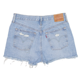 LEVI'S 501 BIG E Womens Denim Shorts Blue S W28