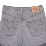 LEVI'S Ribcage Womens Denim Shorts Grey M W30