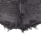 LEVI'S 501 Womens Denim Shorts Black XXS W24
