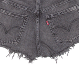 LEVI'S 501 Womens Denim Shorts Black XXS W24