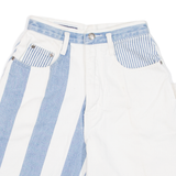 NOUVO Womens Jorts Shorts White Relaxed Striped XXS W23