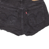 LEVI'S Womens Denim Shorts Black S W28