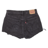 LEVI'S Womens Denim Shorts Black S W28