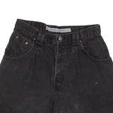 ZENA JEANS Womens Denim Shorts Black Relaxed UK 10 W30