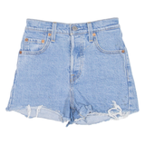 LEVI'S Ribcage Womens Denim Shorts Blue XXS W23