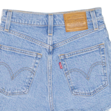LEVI'S Ribcage Womens Denim Shorts Blue XXS W23